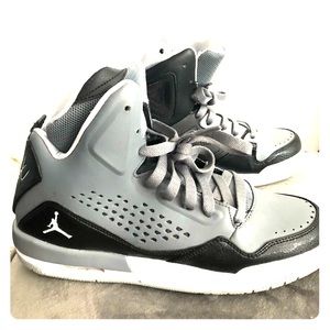 Grey, black & white Jordan Flights - WORN ONCE